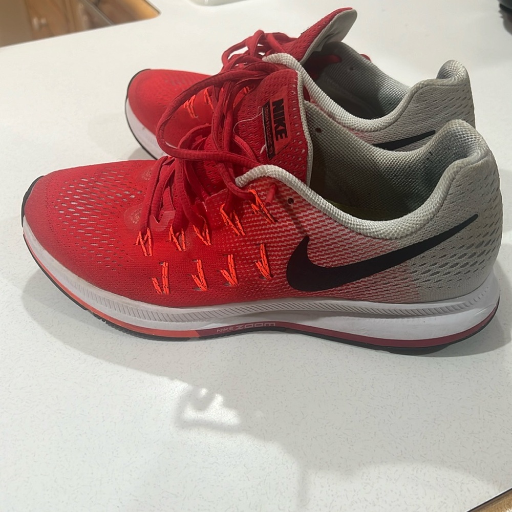 Nike zoom pegasus.  Size 9, orange/white